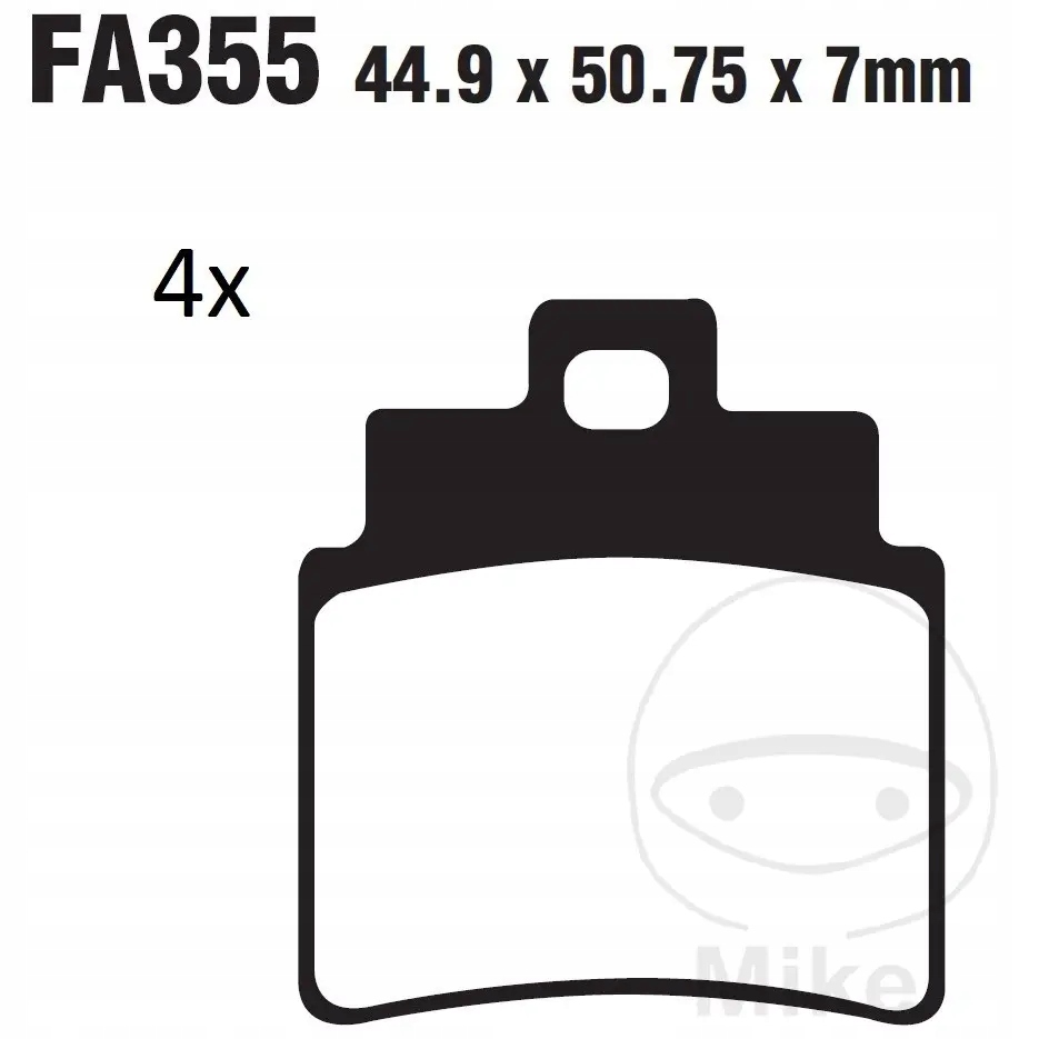 Predné zadné brzdové doštičky Ebc FA355/4R