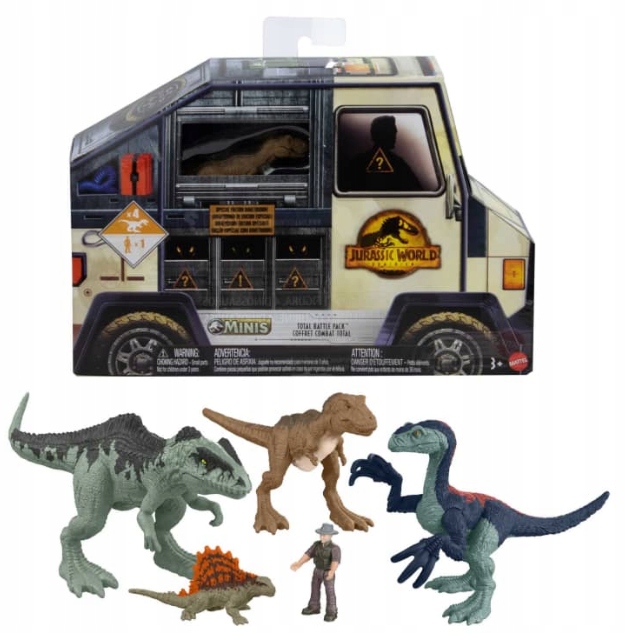 JURASSIC WORLD Minis Figurki 5szt DINOZAUR MATTEL
