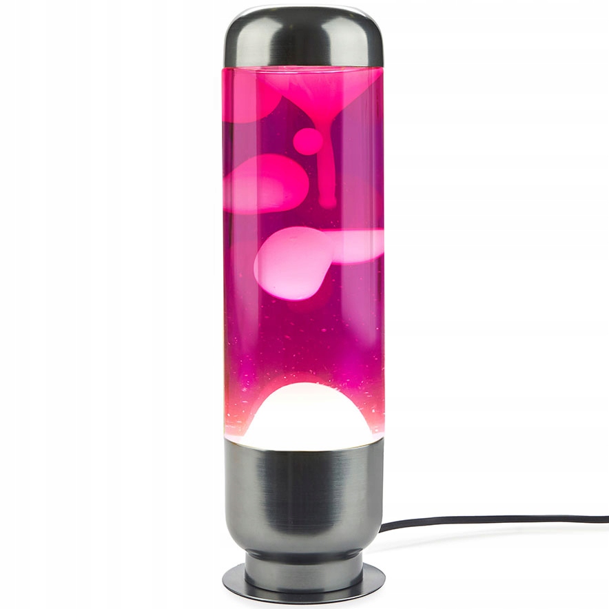 Lávová noční lampa Capsule Purple/Pink Balvi designová hliníková