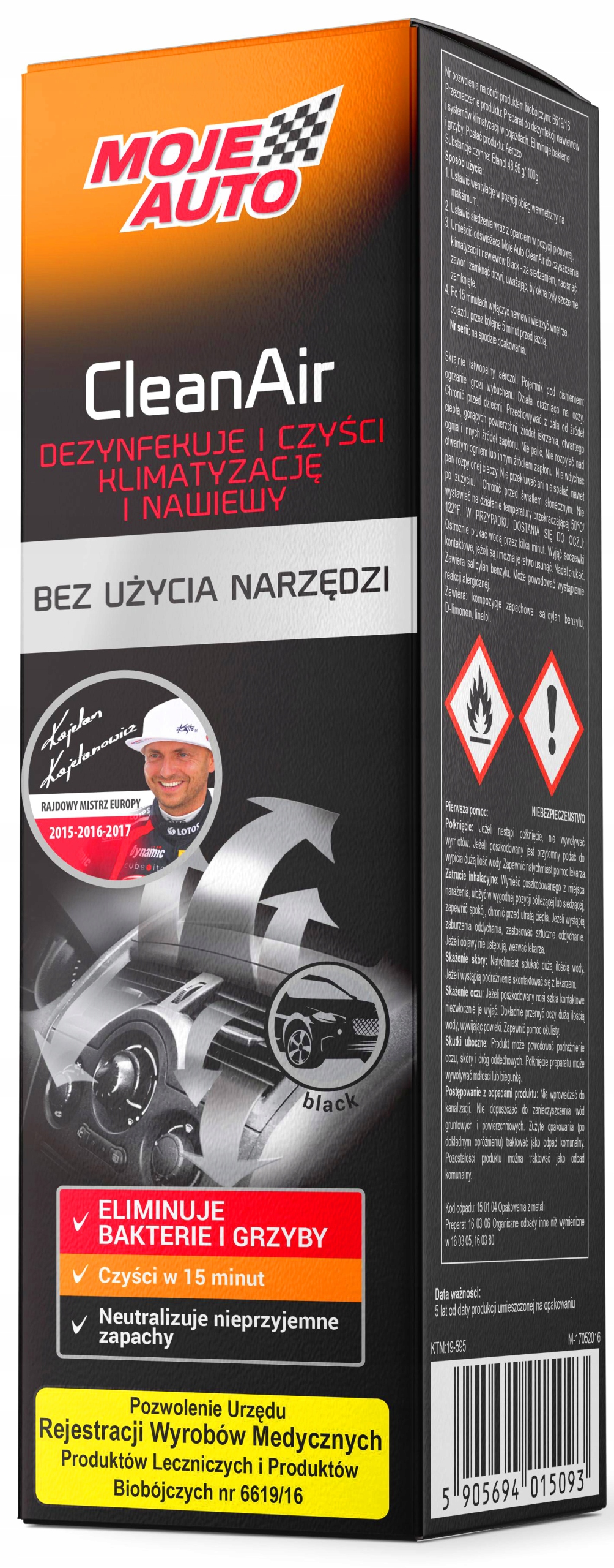 

CleanAir Odgrzybiacz Klimatyzacji Black 150ml