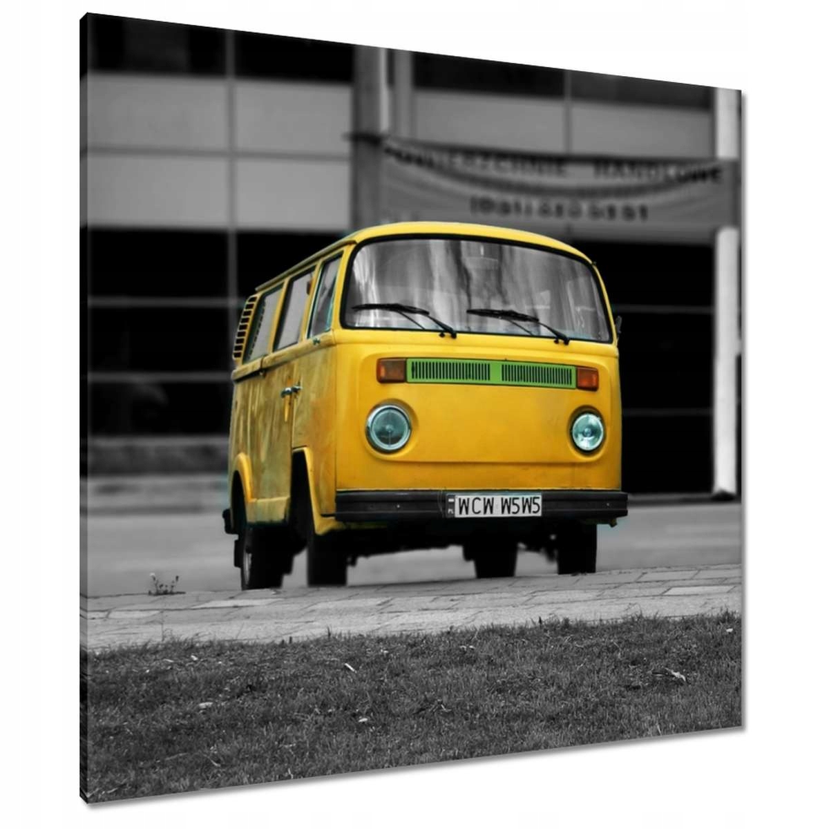 Obrazy 80x80 žlutý Vw