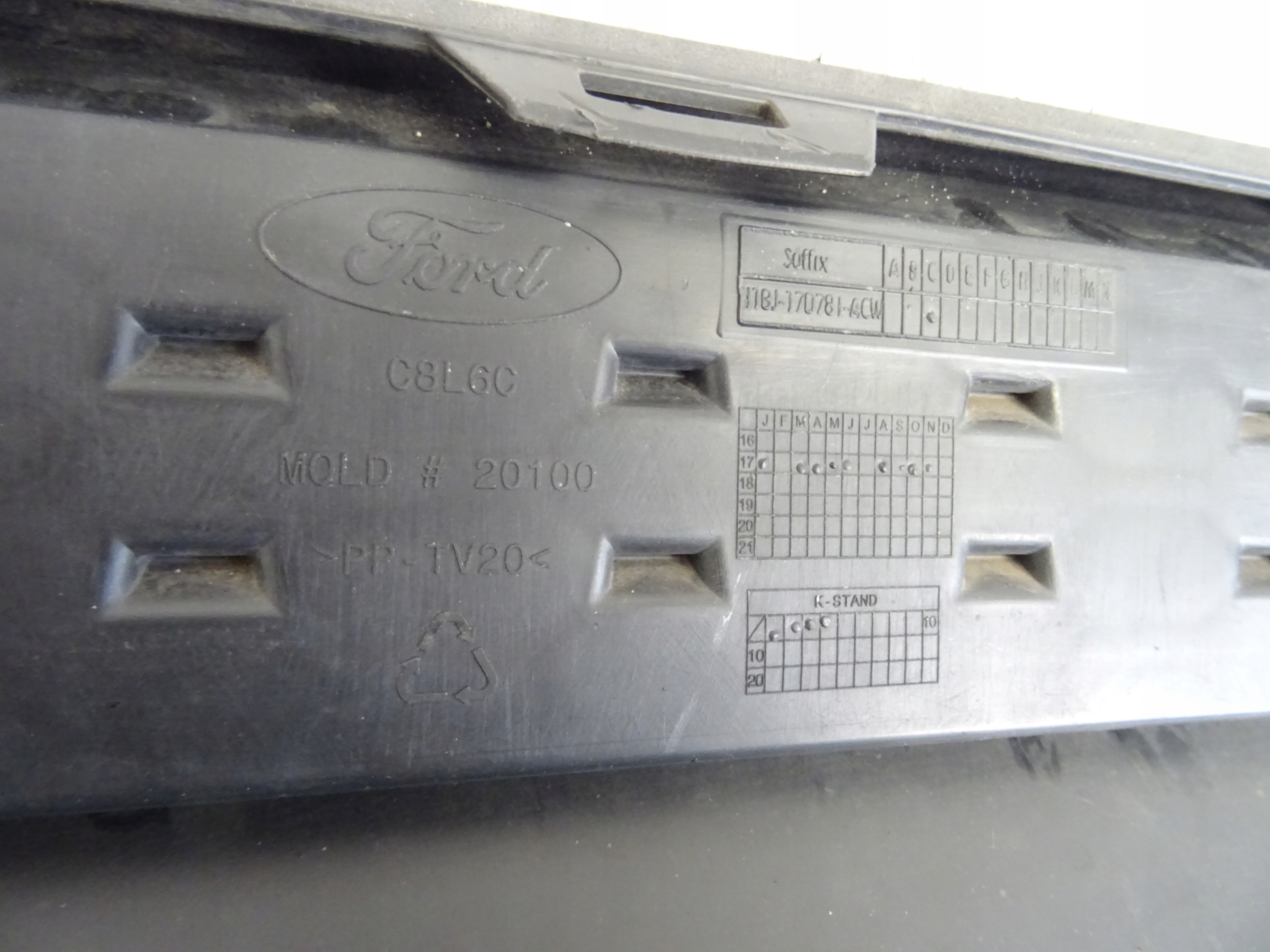 FORD FIESTA 8 MK8 ST-LINE spoiler diffusore Paraurti posteriore posteriore