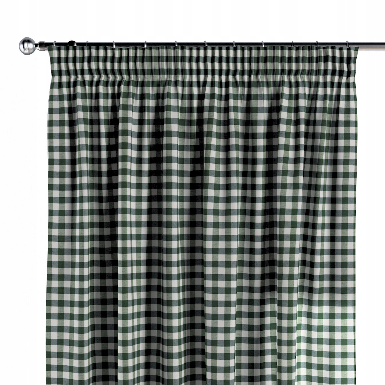 Dekoria Záclona na zvlnenej páske 1 ks 130x245 cm odtiene zelenej