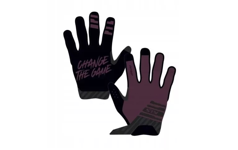 Rękawiczki Rowerowe Kellys Cutout Filetowo Czarne Rozm M