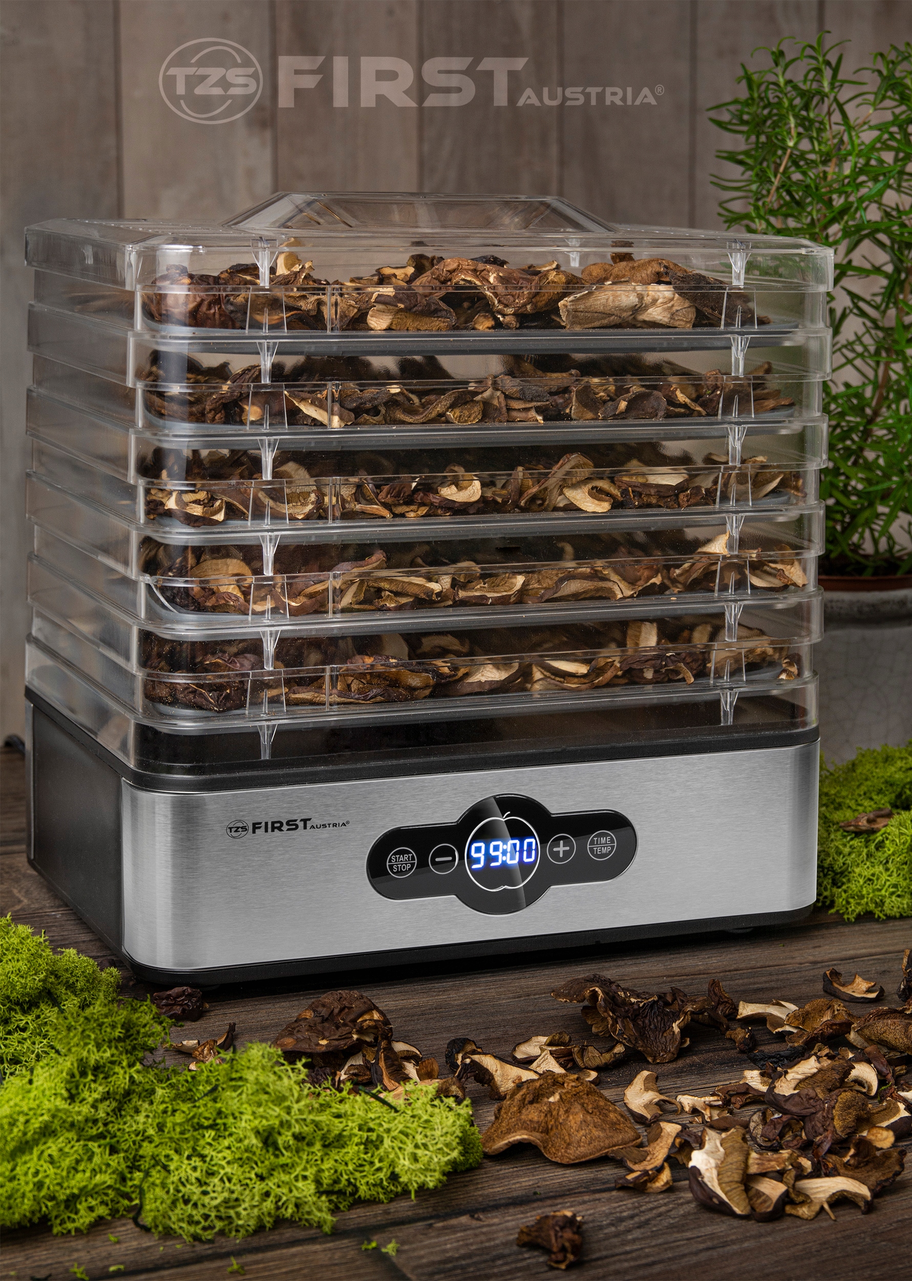 Suszarka do grzybów owoców STALOWE SITA FIRST AUSTRIA 240W Model 5126-6