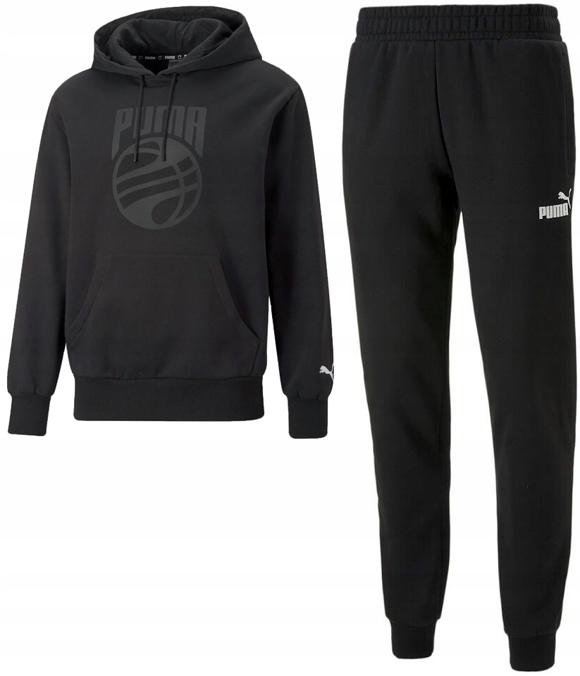 PUMA DRES SPORTOWY MĘSKI MŁODZIEŻOWY KOMPLET DRESOWY DWUCZĘŚCIOWY ZESTAW L