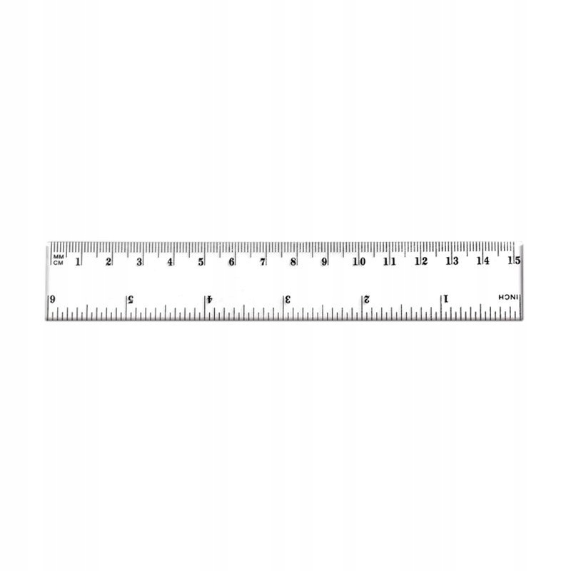 

Linijka 15cm Tetis plastikowa transparentna
