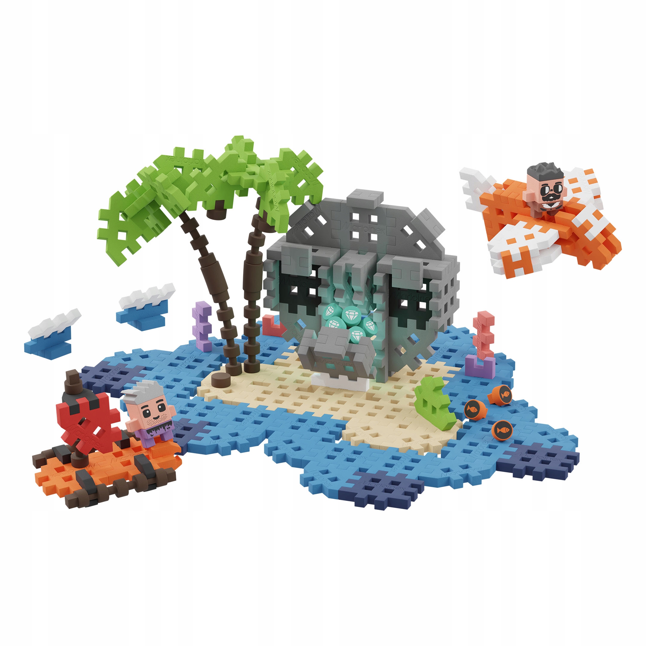 MARIOINEX KLOCKI 903148 MINI WAFLE WYSPA SKARBÓW Typ wafle