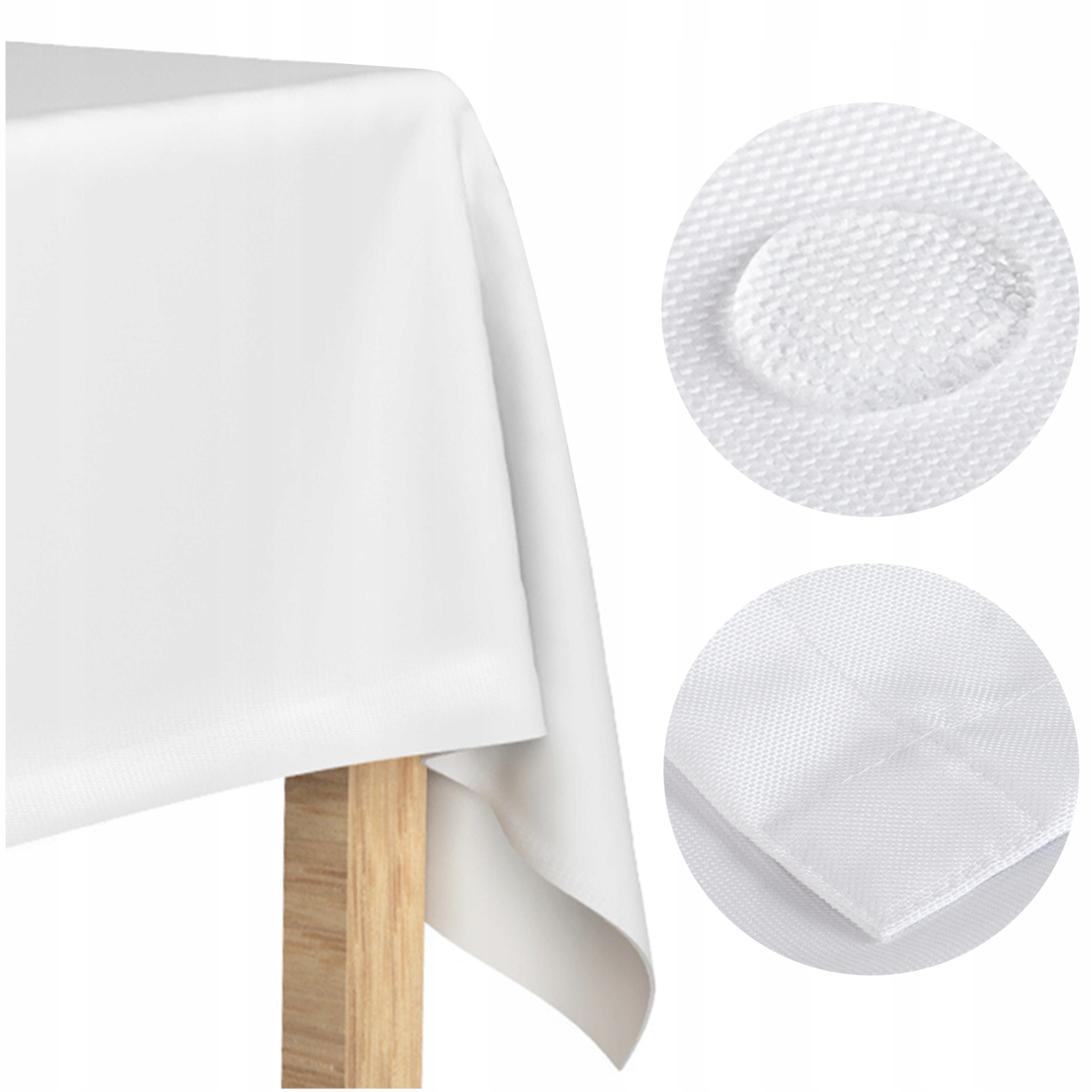 

Obrus na Stół Plamoodporny Elegant Biały 150x250