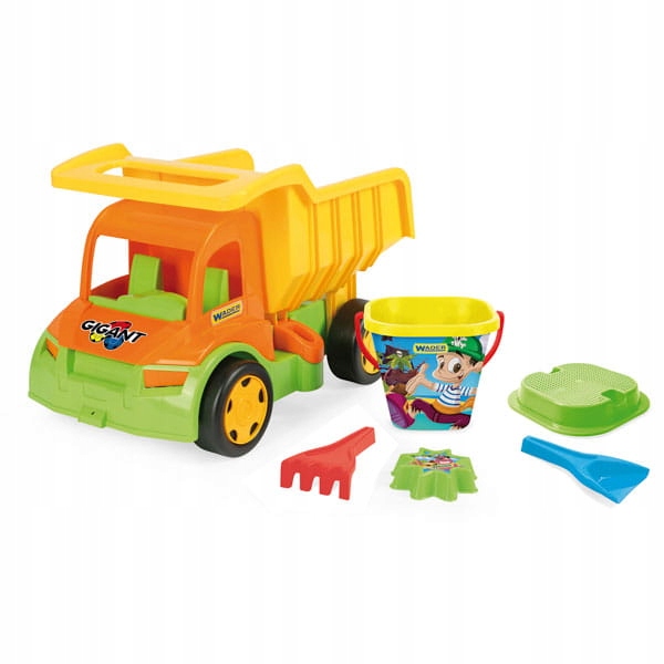 Gigant Wywrotka Wader z Kompletem do Piasku Pojazd Budowlany dla Dzieci-Zdjęcie-0