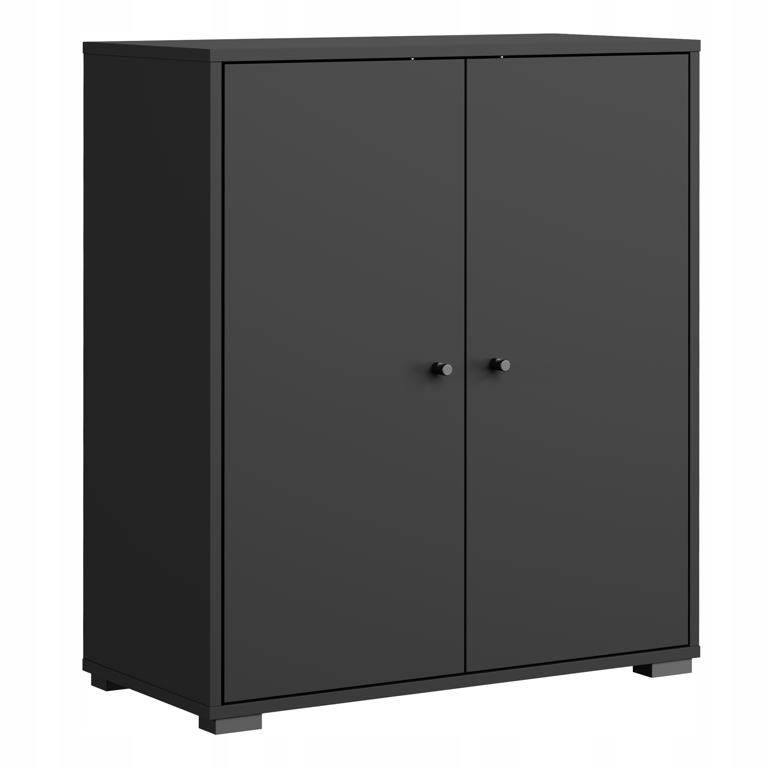 Skříň do předsíně 70 cm Černá Komoda Botník Police Dino