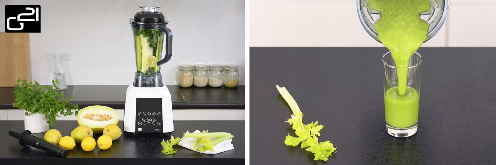 BLENDER G21 EXCELLENT CAPPUCCINO+ADAPTER+KIELICH Wysokość produktu 65 cm