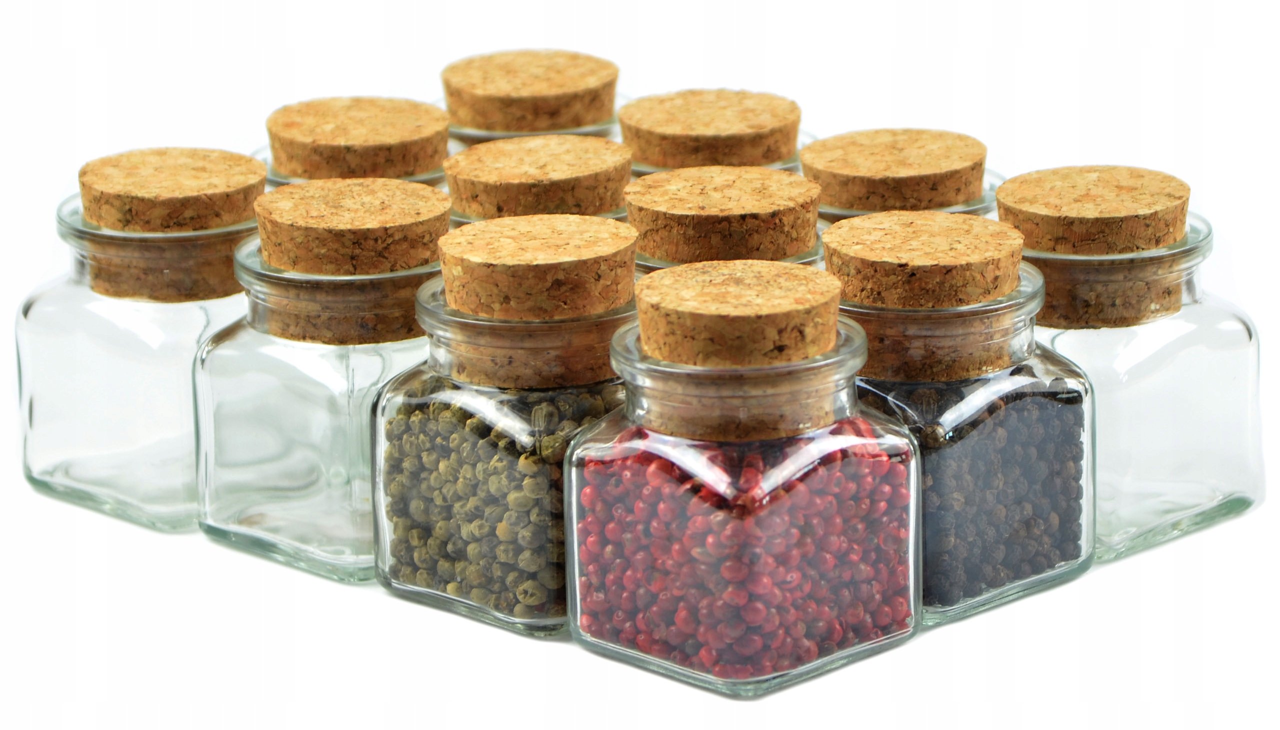 

12X Słoiczek szklany z Naturalnym korkiem 120ml