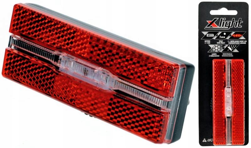 

Mocna Lampka Rowerowa X-light Na Bagażnik JY-6500