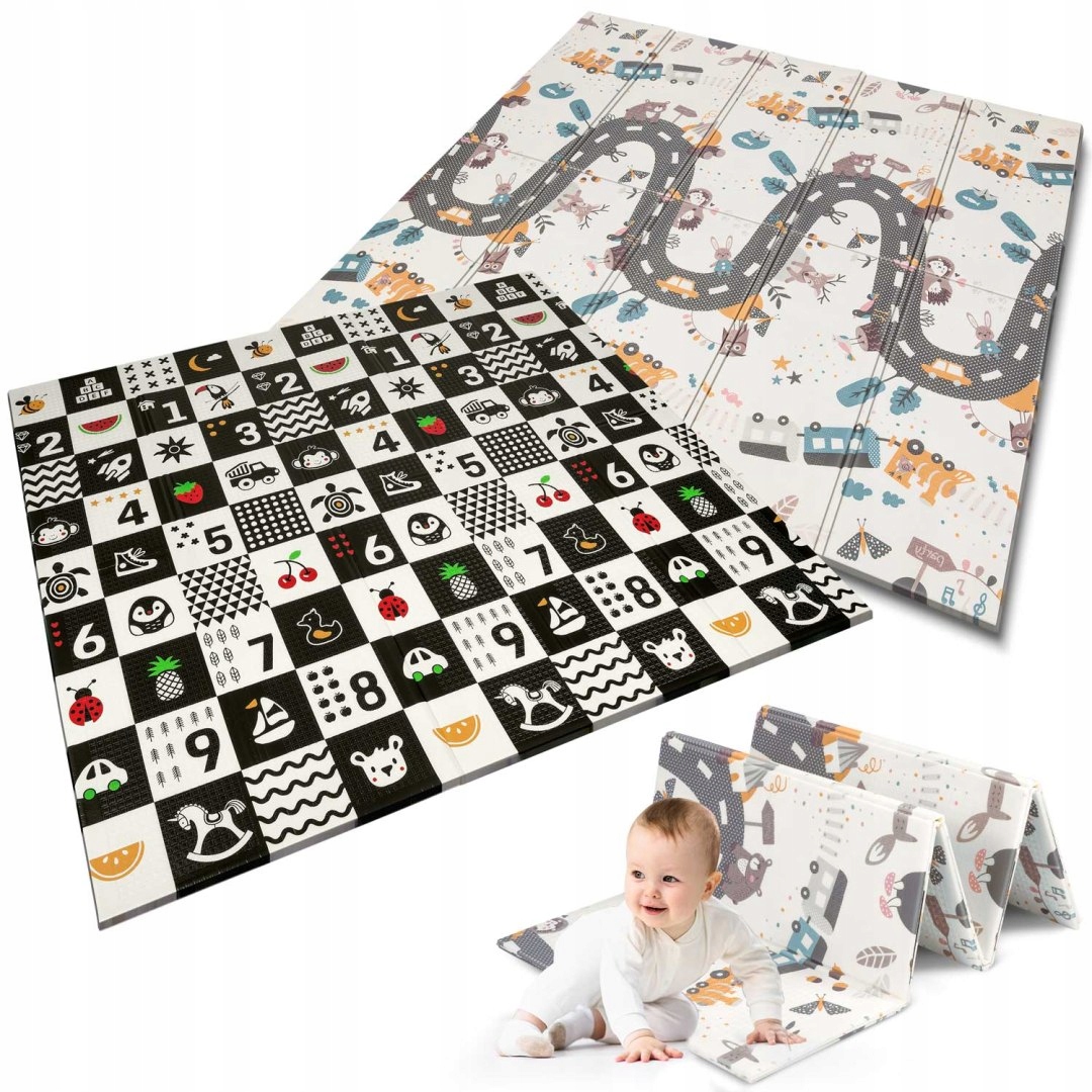 

Mata piankowa składana 200 x 180 x 1 cm Nukido Nk-