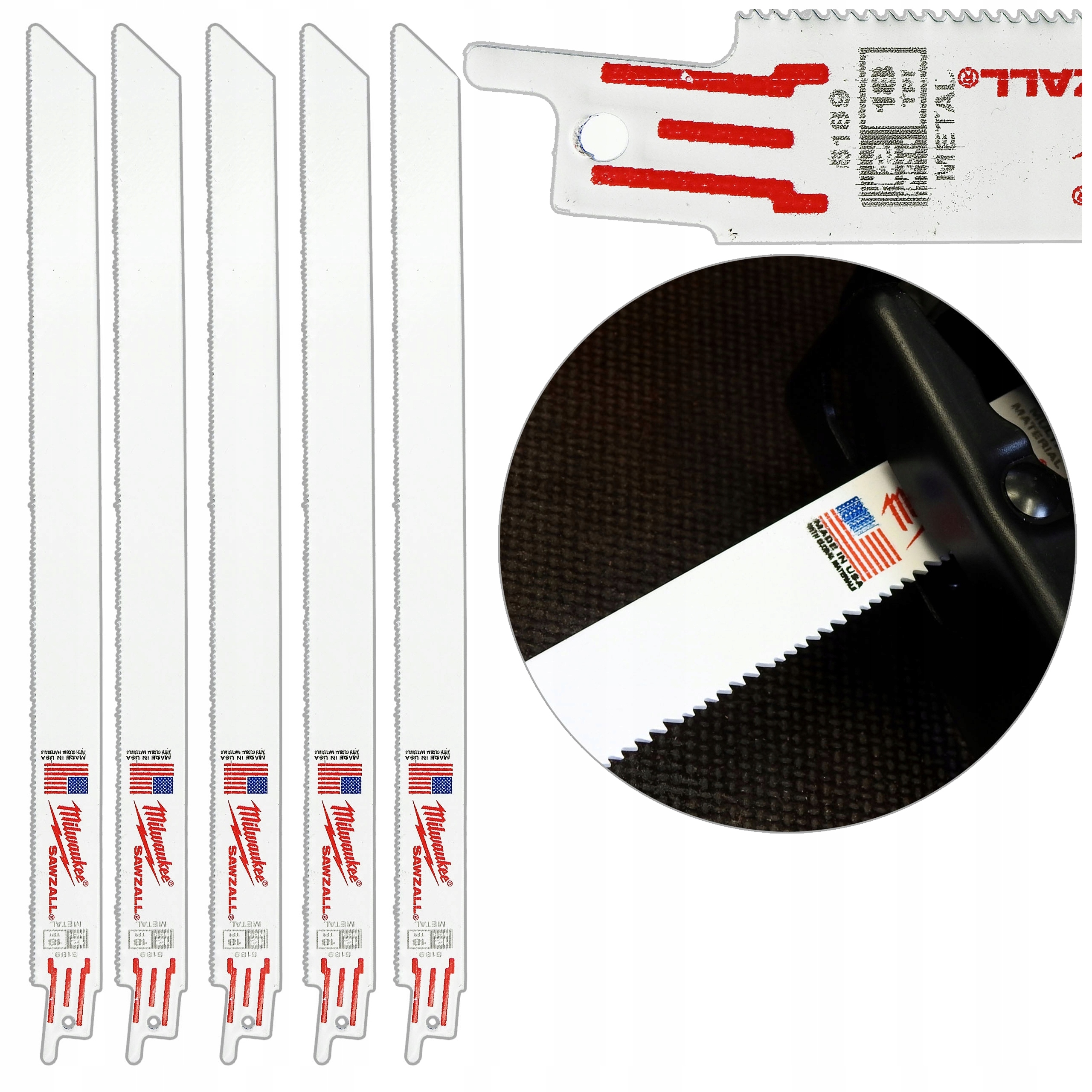 Univerzální pilový kotouč pro šavlové pily Milwaukee 300 mm Silný 5 kusů