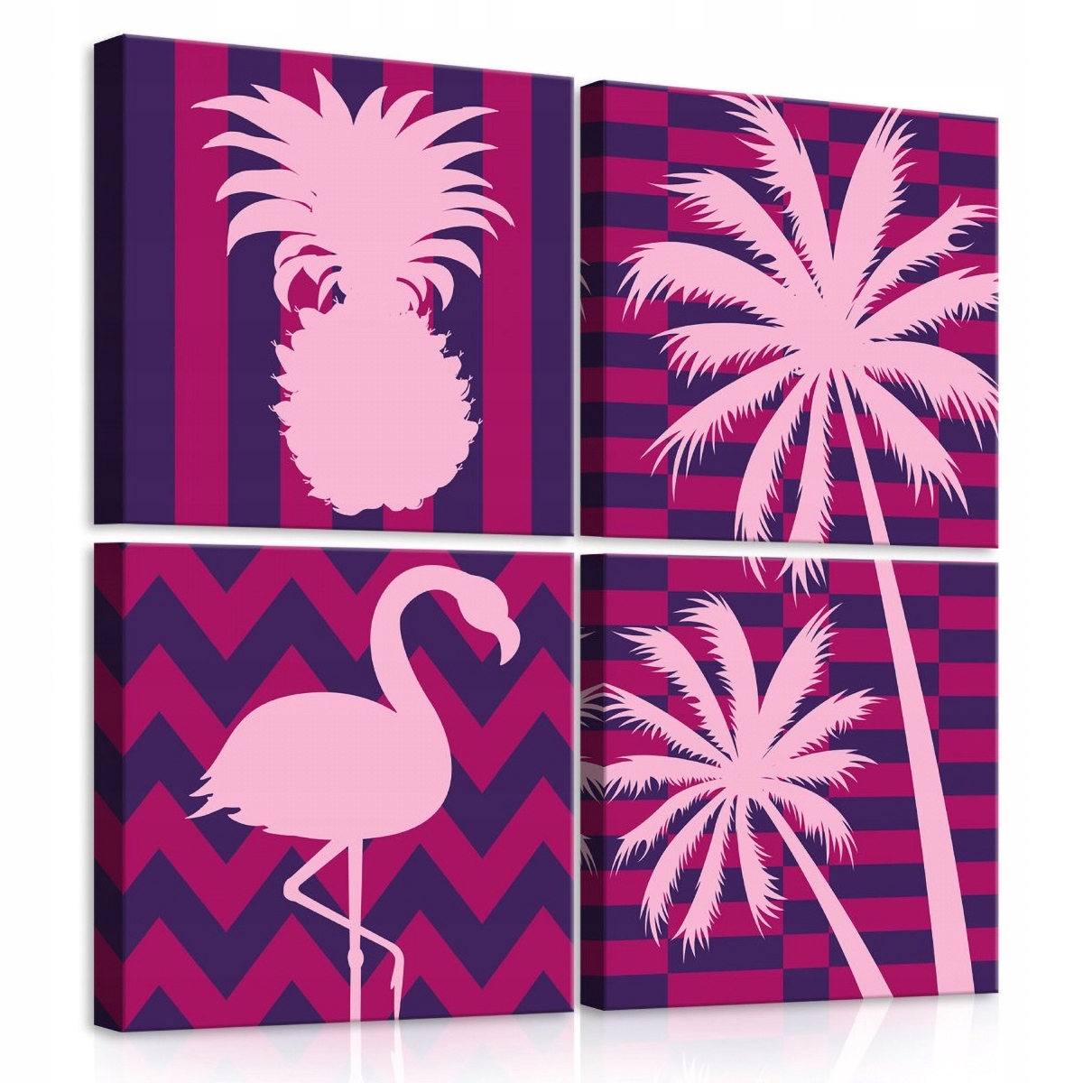 Obraz Na Plátně Canvas 50x50 Tropiky Růžové Vzory