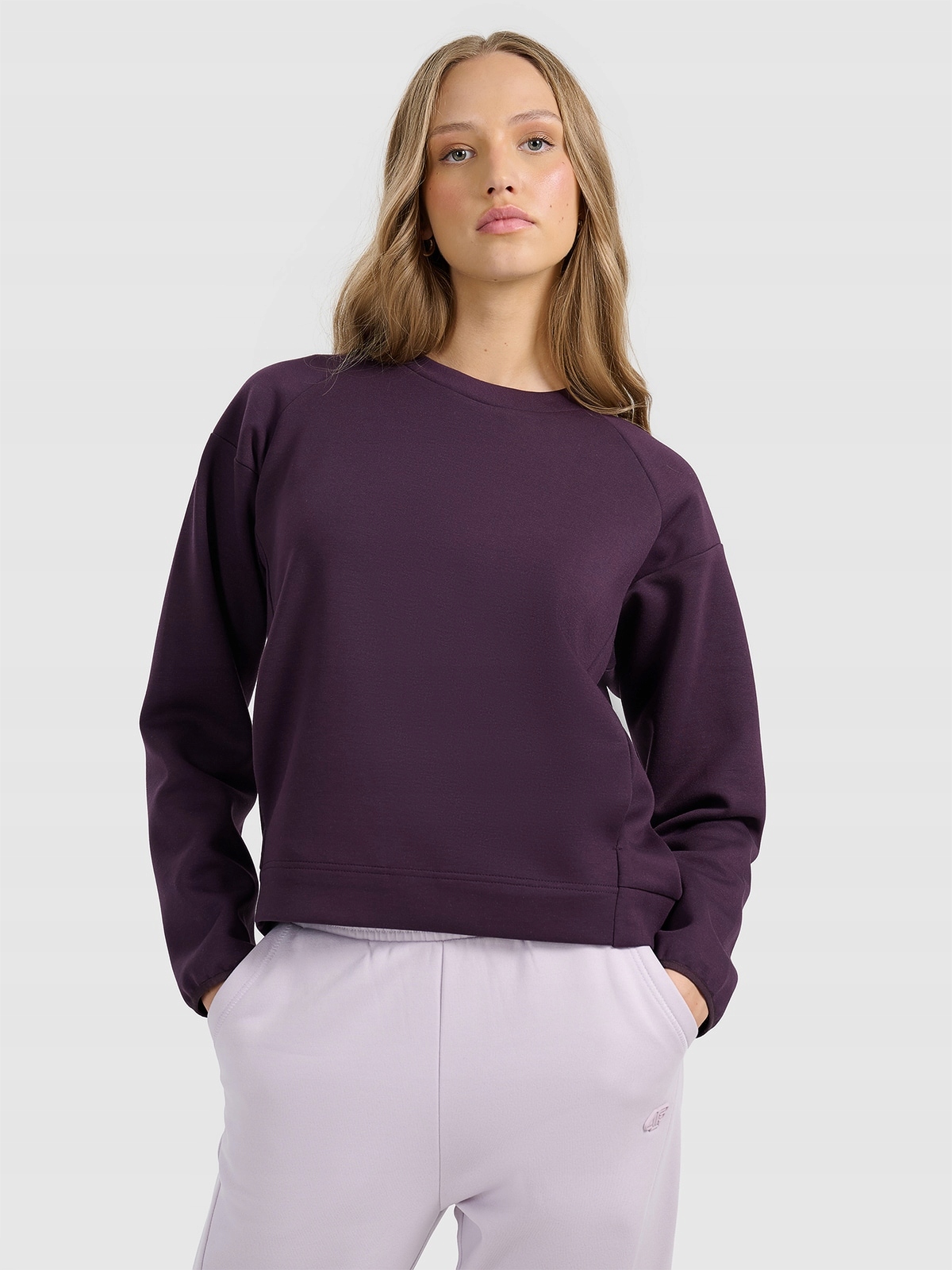 Dámská tréninková Mikina 4F , pletená tepláková souprava, TSWSF1871 AW25 XL