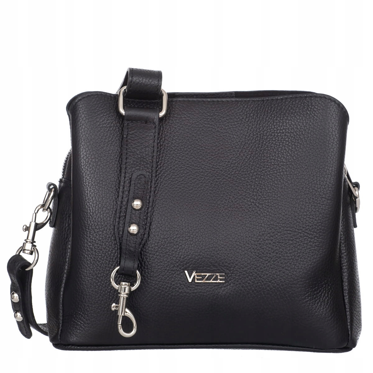 Kožená kabelka Vezze Golia Černá