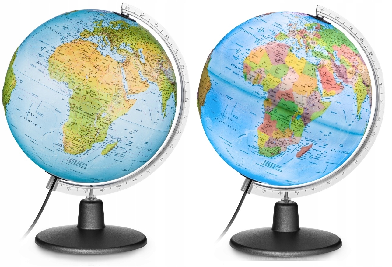 Globus PODŚWIETLANY 30 cm LED PLASTYCZNY 3w1 polityczny + fizyczny + 3D Kod producenta 8000623003770