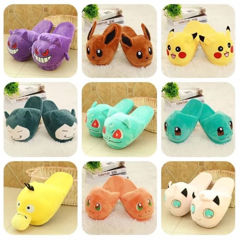 KAPCIE DAMSKIE DZIECIĘCE MĘSKIE POKEMON GO CIEPŁE KLAPKI CHARMANDER r.35-38 Model POKE-08