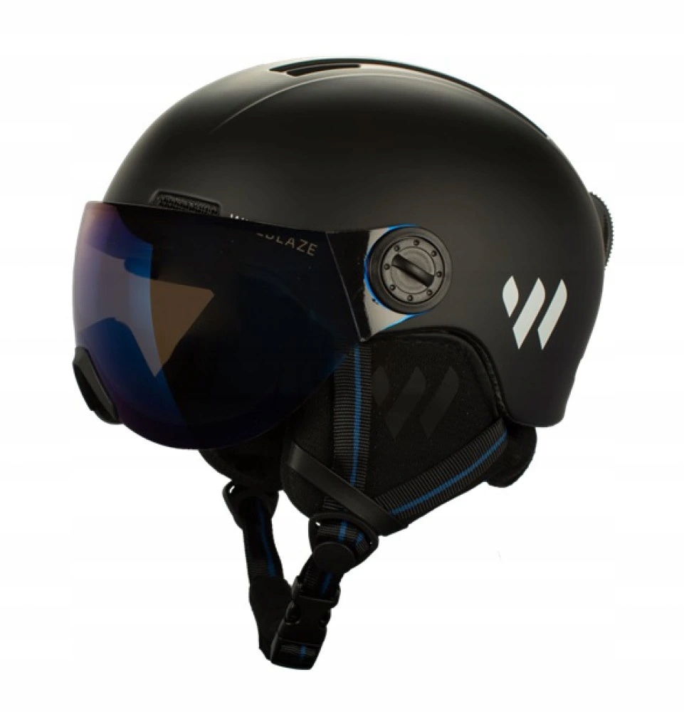 Dětská lyžařská přilba se štítem Witeblaze Visor Pro Junior 23/24 Black/blu