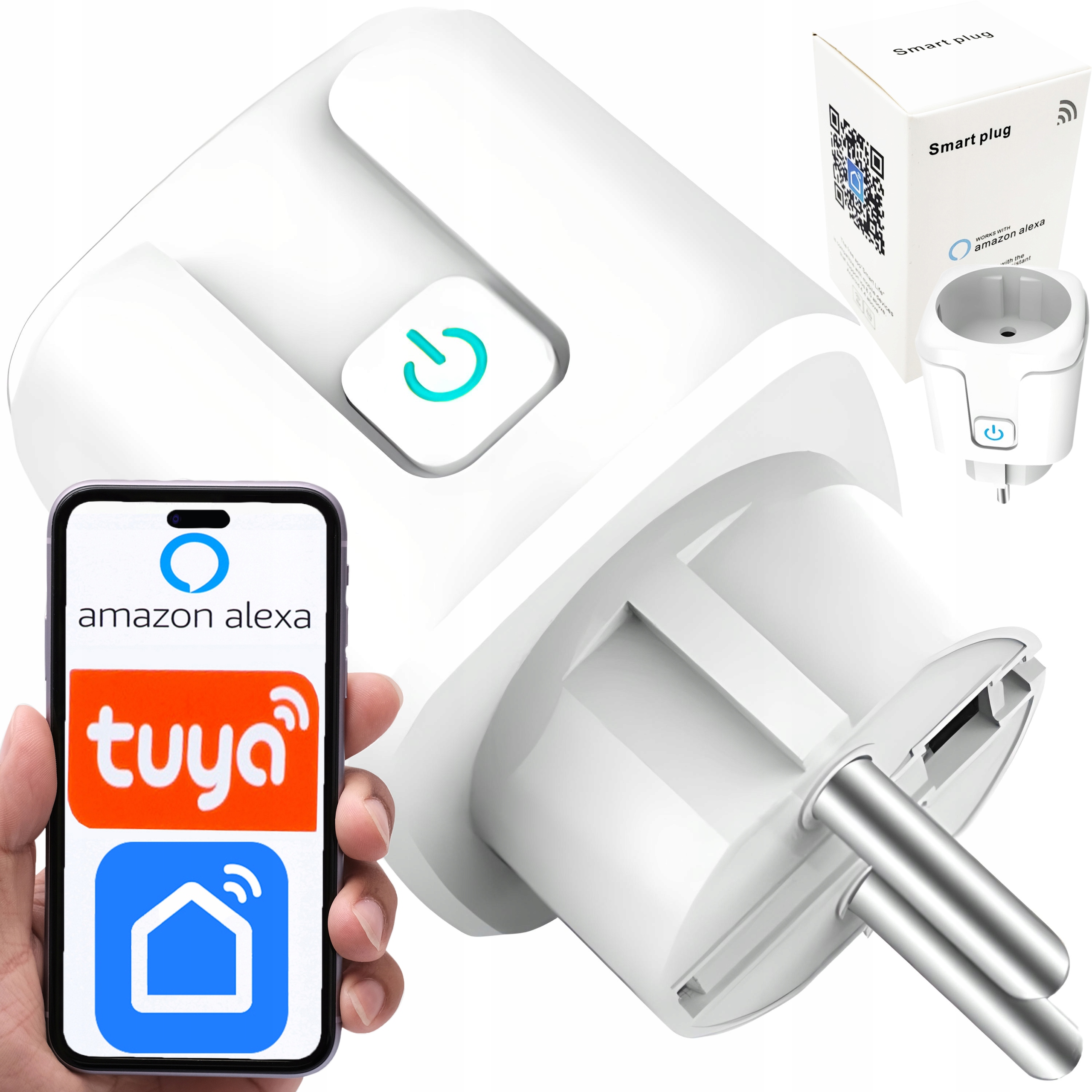 PROGRAMATOR CZASOWY SMART WIFI TUYA PLUG WATOMIERZ (gniazdo SMART iOS  Android) • Cena, Opinie • Elementy wykonawcze 12797138872 • Allegro