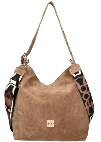 D90 torebka Ego miękka worek listonoszka ćwieki zamszowa skóra naturalna