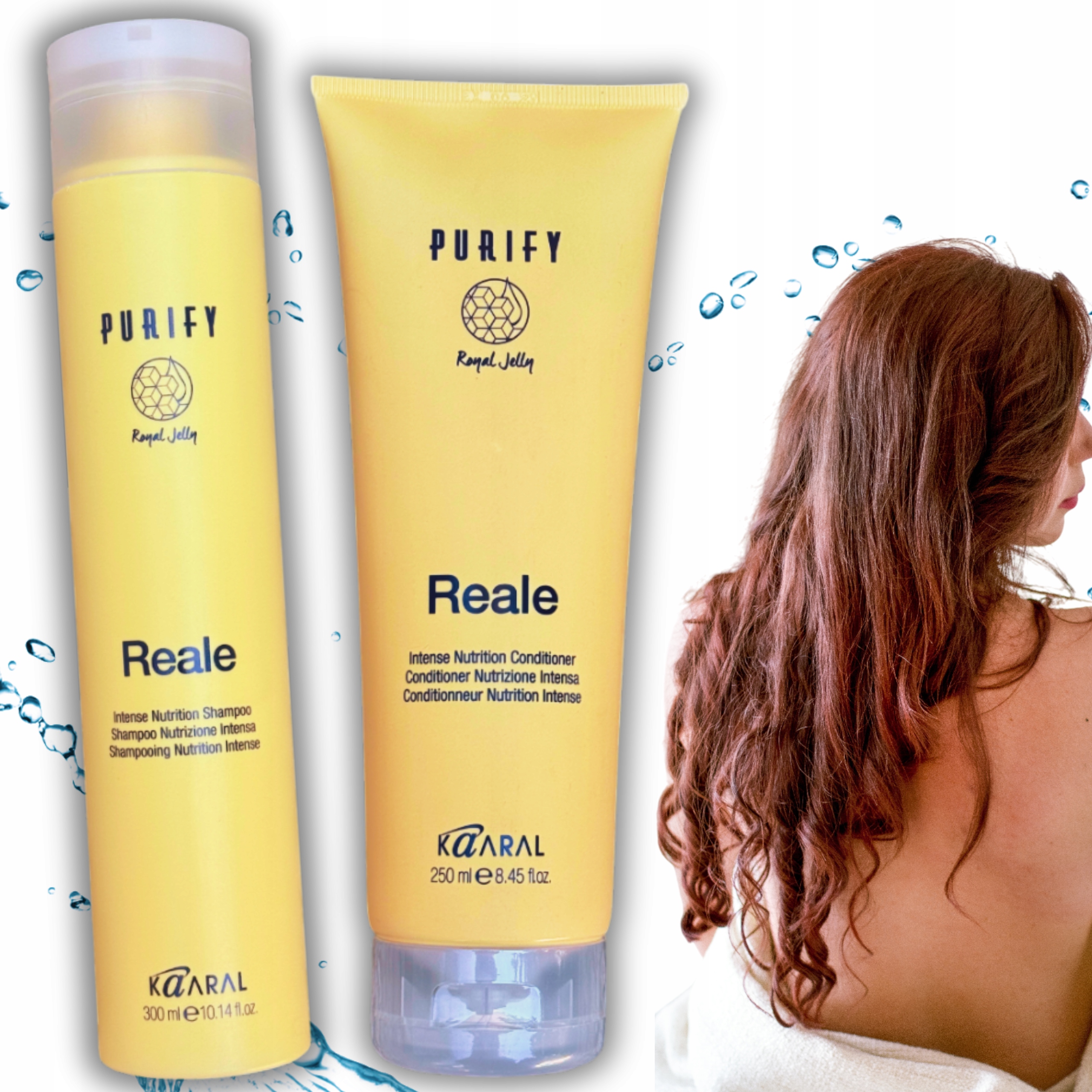 Set Kaaral Real Hydratační a regenerační výživa Šampon kondicionér