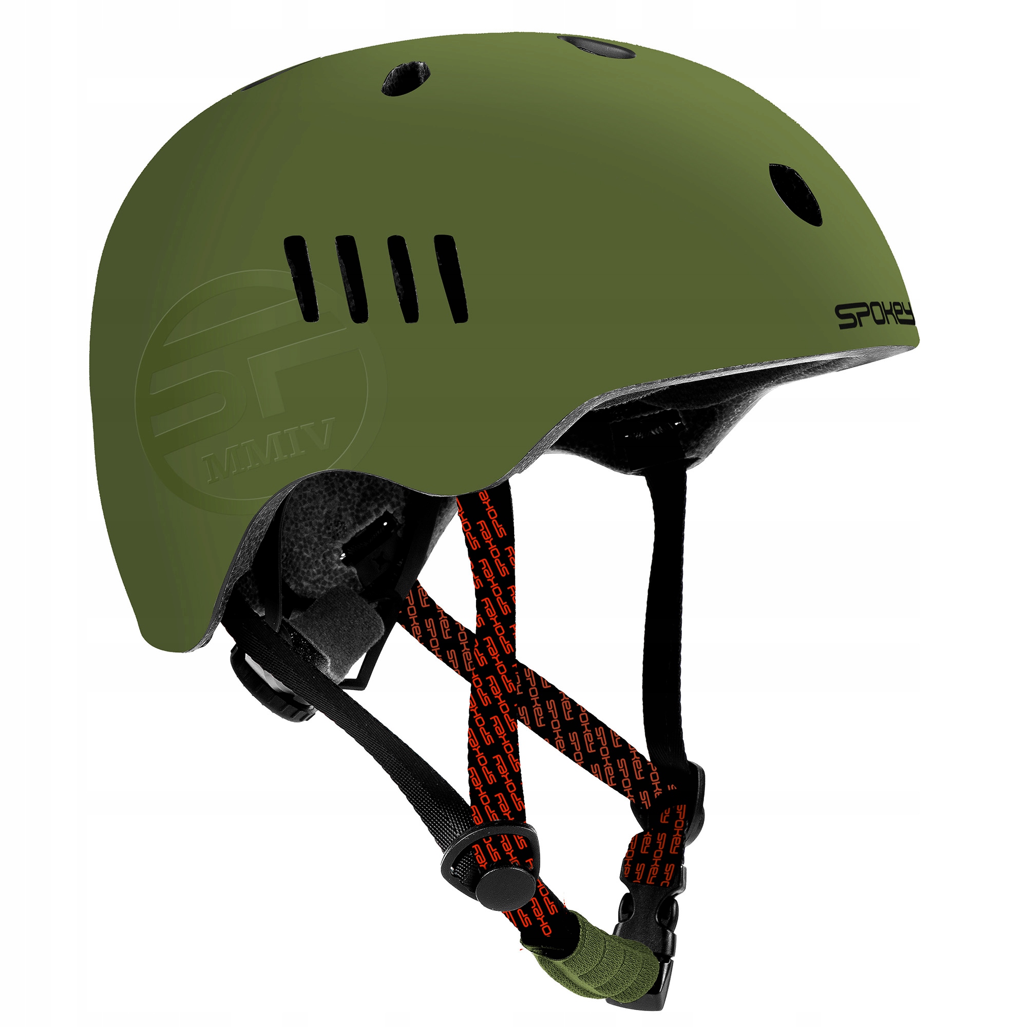 Kask Rowerowy Zielony Rozmiar S 54-58CM Spokey Bmx
