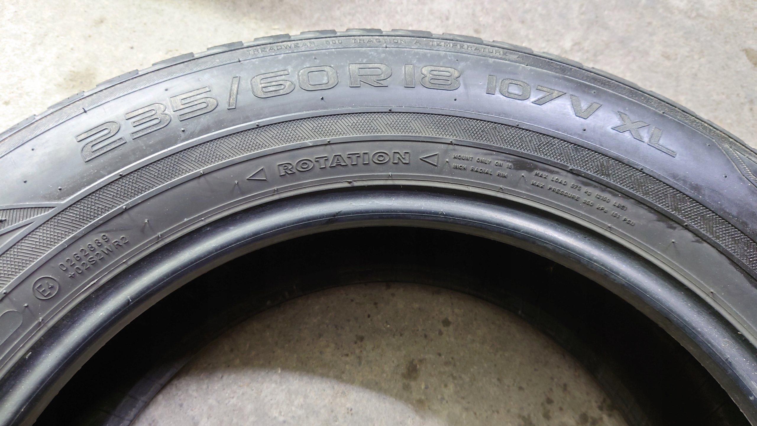 4x Nokian WR SUV3 235/60/18 Szerokość opony 235 mm