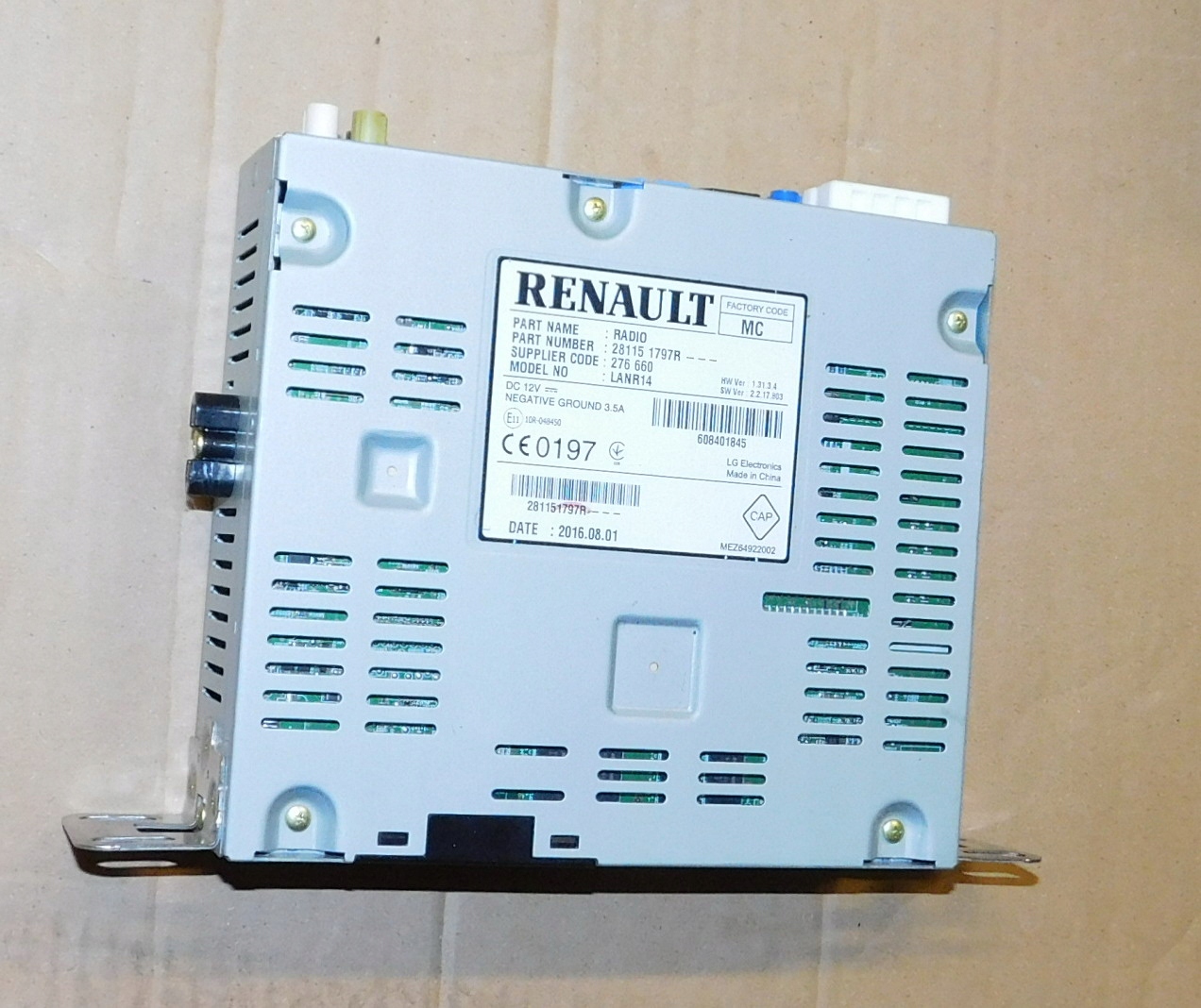 RENAULT Megane IV радіо навігація 281151797r