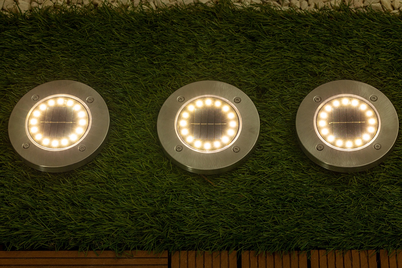 12x Lampka Ogrodowa LED SOLARNA DOGRUNTOWA Wbijana Najazdowa DYSK 16 LED Informacje o bezpieczeństwie CE