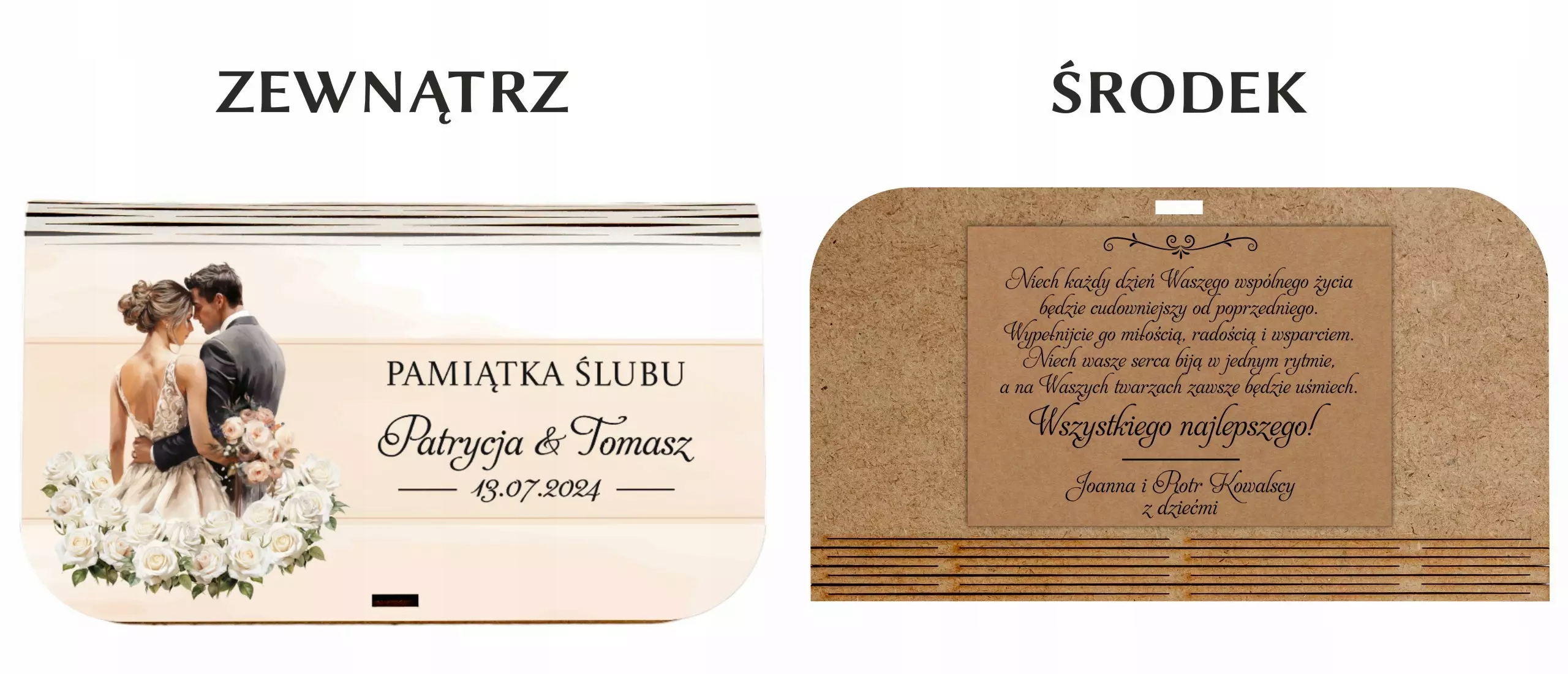 Pudełko na pieniądze kartka na ślub prezent na ślub wesele pamiątka ślubna Kod producenta SA-SL-PU28