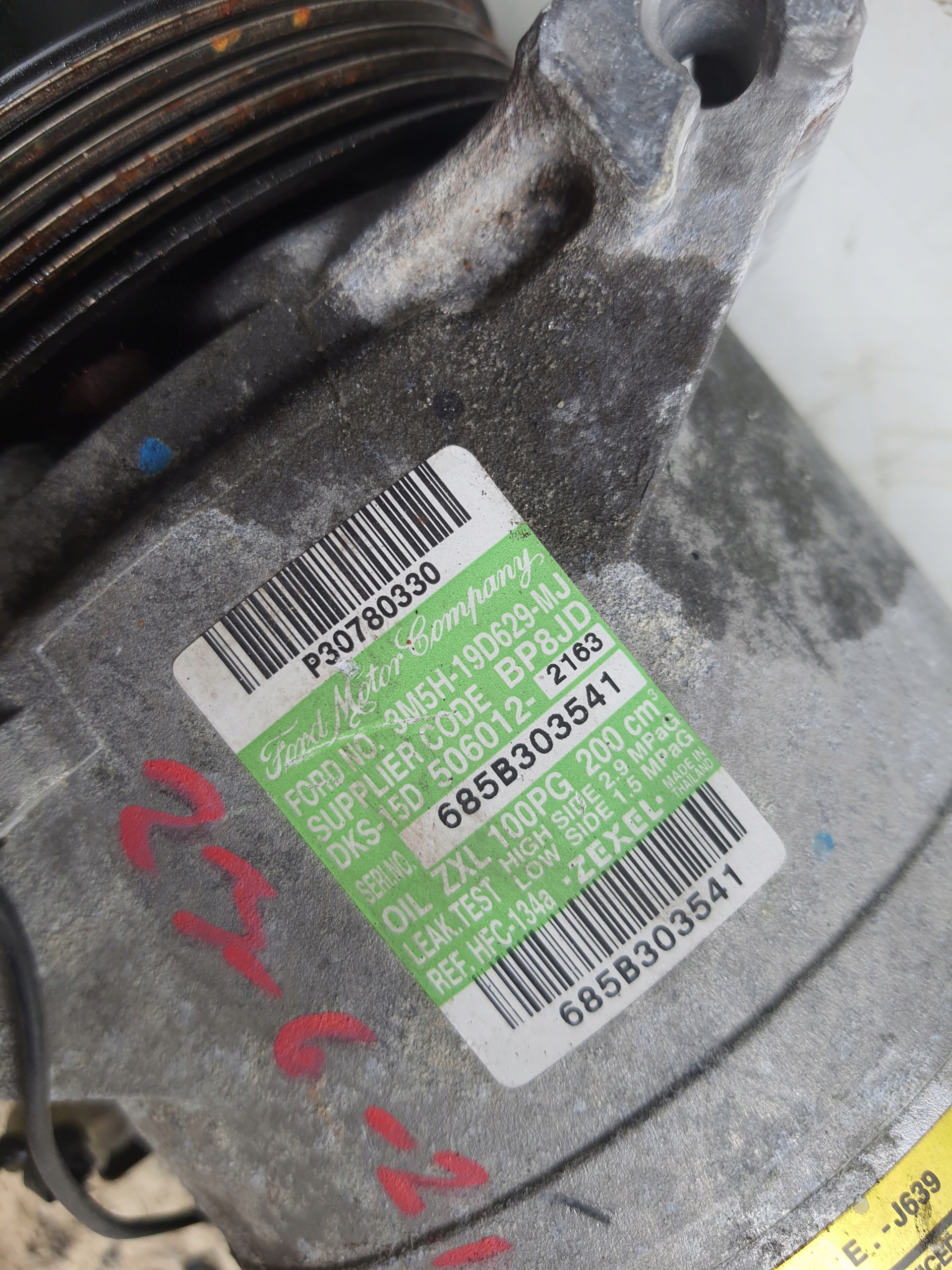FORD compressor AC 3M5H-19D629-MJ