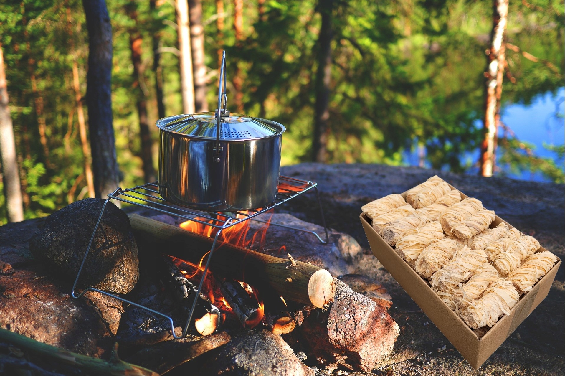 Ekologiczna Podpałka do Grilla Kominka Pieca Eco Rozpałka Naturalna 50szt Kod producenta Eco50szt