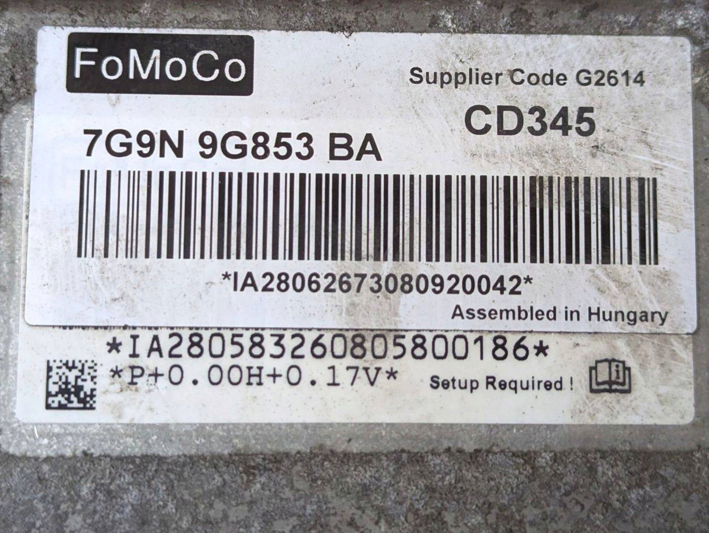 Radar Distronic Ford Mondeo 4 2008 7G9N9G853BA