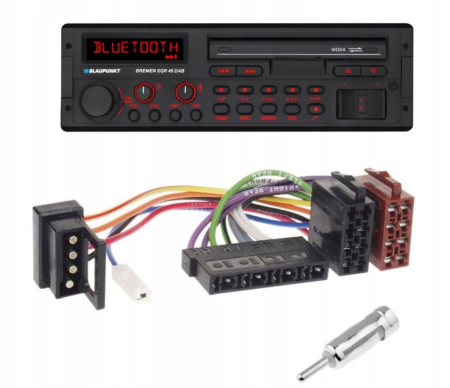Blaupunkt Bremen Sqr 46 Rádio Bluetooth MP3 Retro Mercedes W201 W124 W140