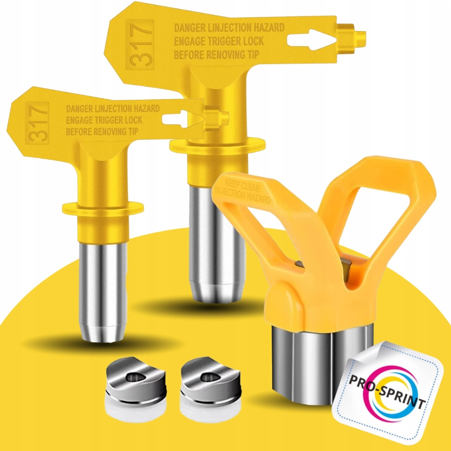 Dysza Malarska Wysokociśnieniowa Model 517 + FILTR Pistolet Malarski RAC V Model Dysza do malowania agregatem pistoletem malarskim