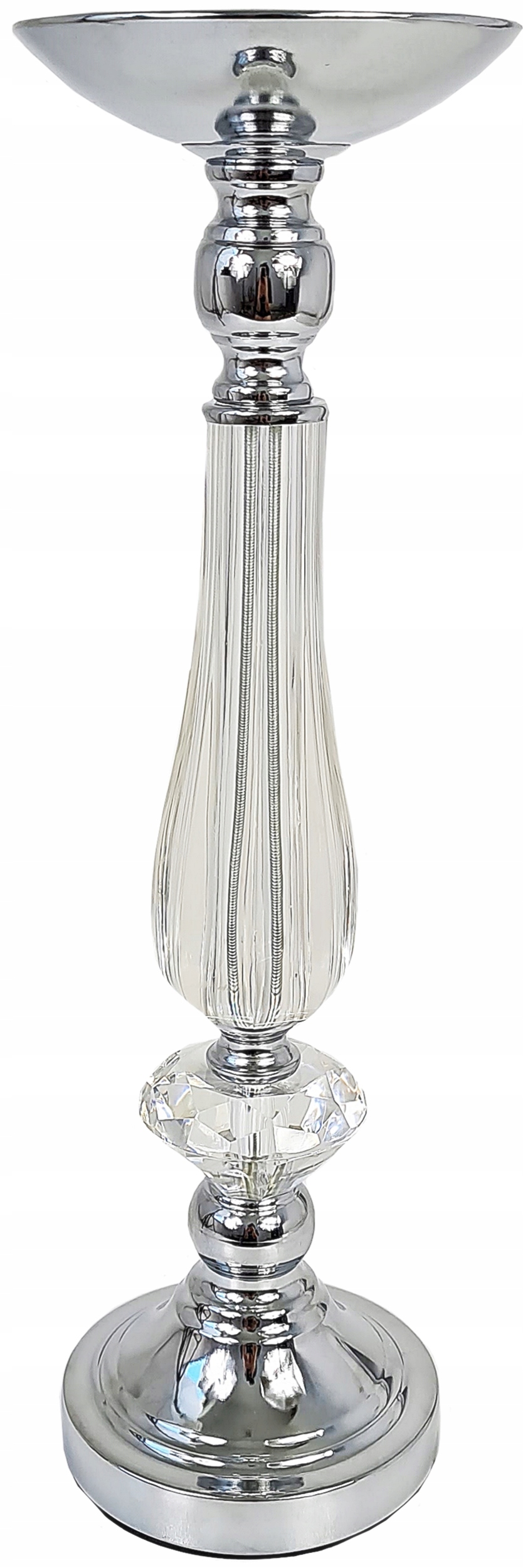 Postument Květinový Stojan Na Květiny 49 cm Stříbro