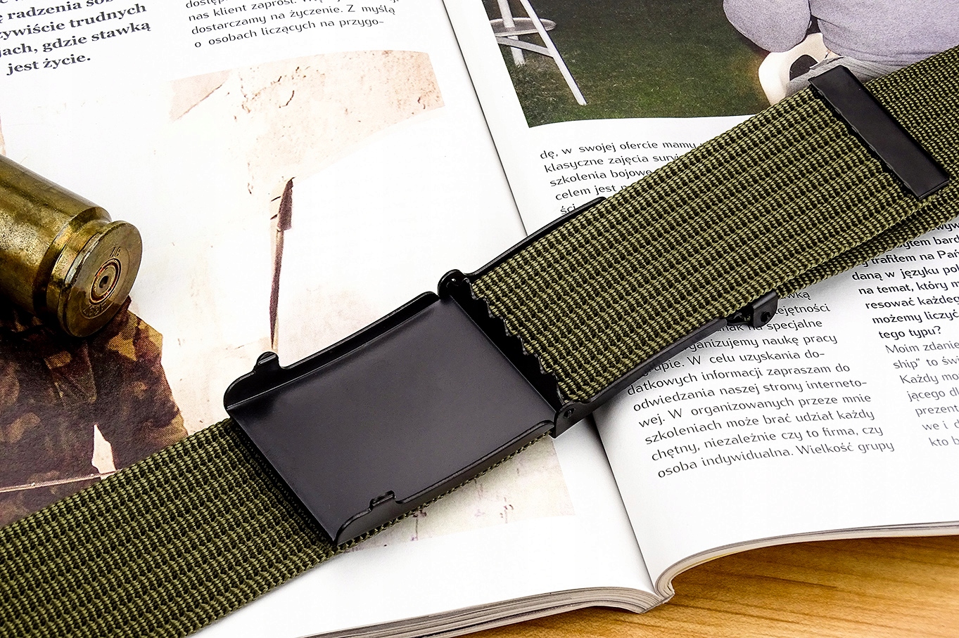 Pasek Męski Gracio Szeroki Klamra CZARNA Metal Model G 34