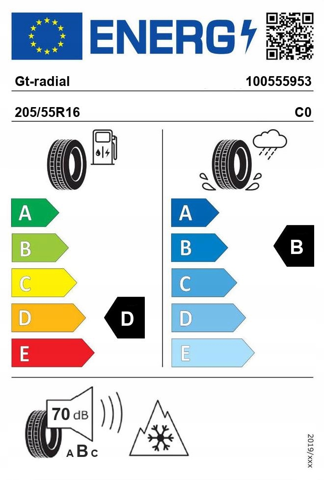 2x GT-RADIAL WINTERPRO2 BSW 205/55R16 91 H Model inny