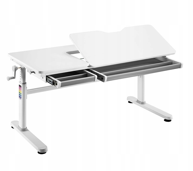 BIURKO REGULOWANE MŁODZIEŻOWE IRIS GREY Fun Desk Marka FunDesk