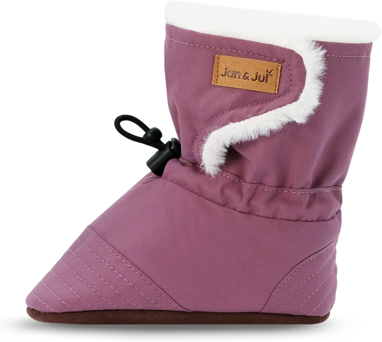 Jan & Jul Buty do nauki chodzenia dla niemowląt 12-18 mies. Ciemna śliwka