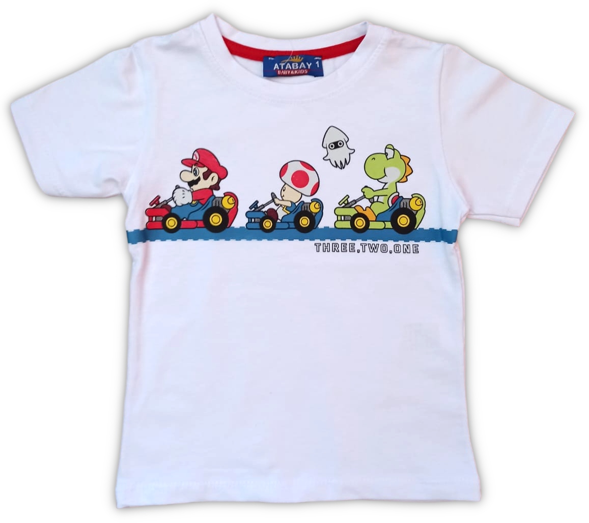 

T-shirt koszulka Mario biały 86