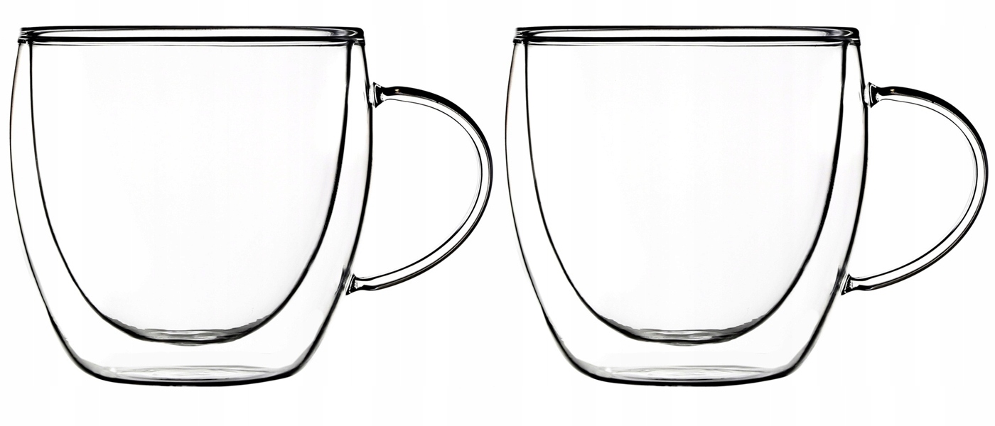 FILIŻANKA z podwójną ścianką na kawę 2 x 250 ml termiczna herbatę kubek Kod producenta 20135