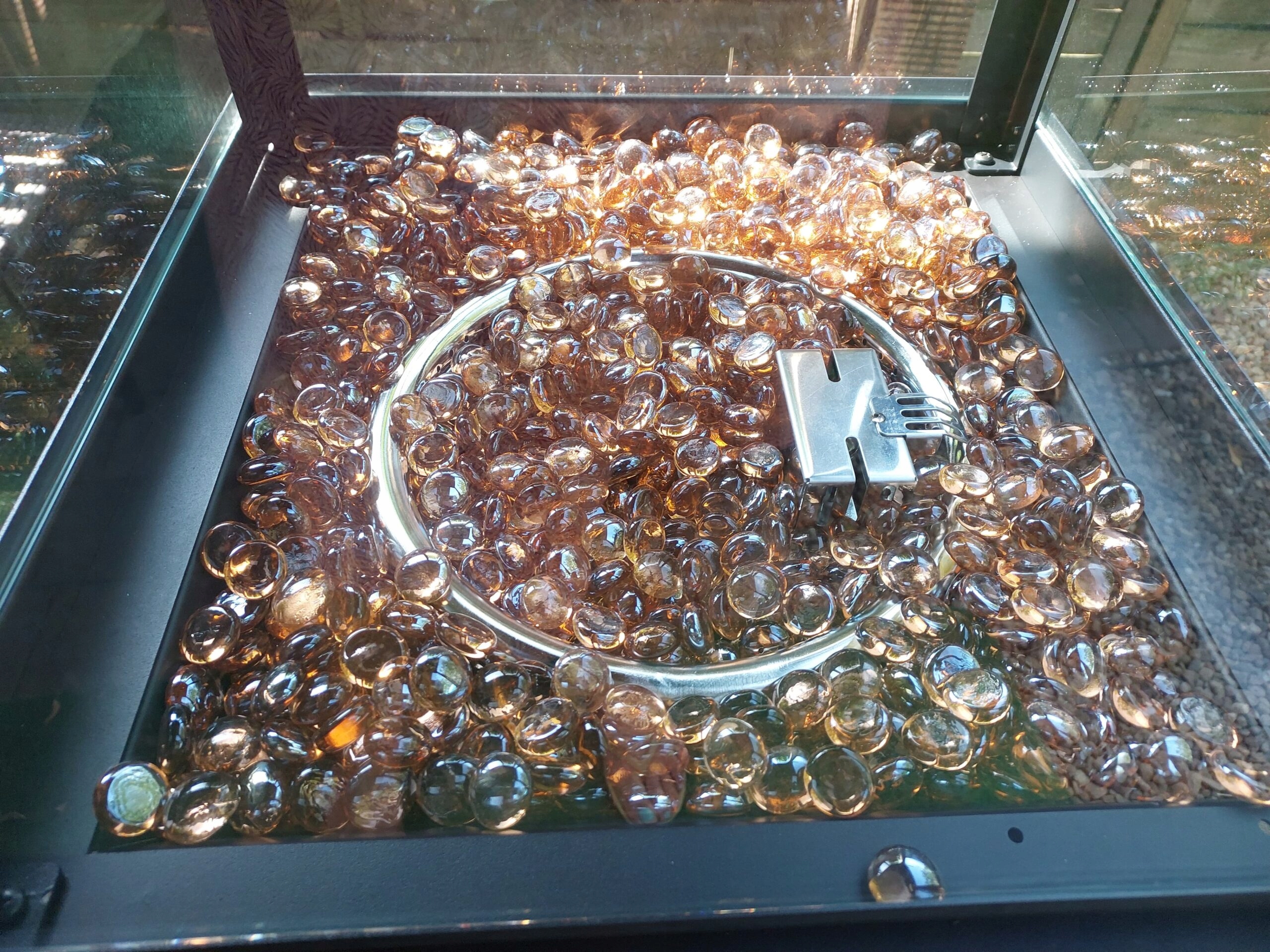 PARASOL GRZEWCZY KOMINEK TARASOWY OGRZEWACZ GAZOWY OGRÓD BALKON TARAS Wysokość produktu 139 cm