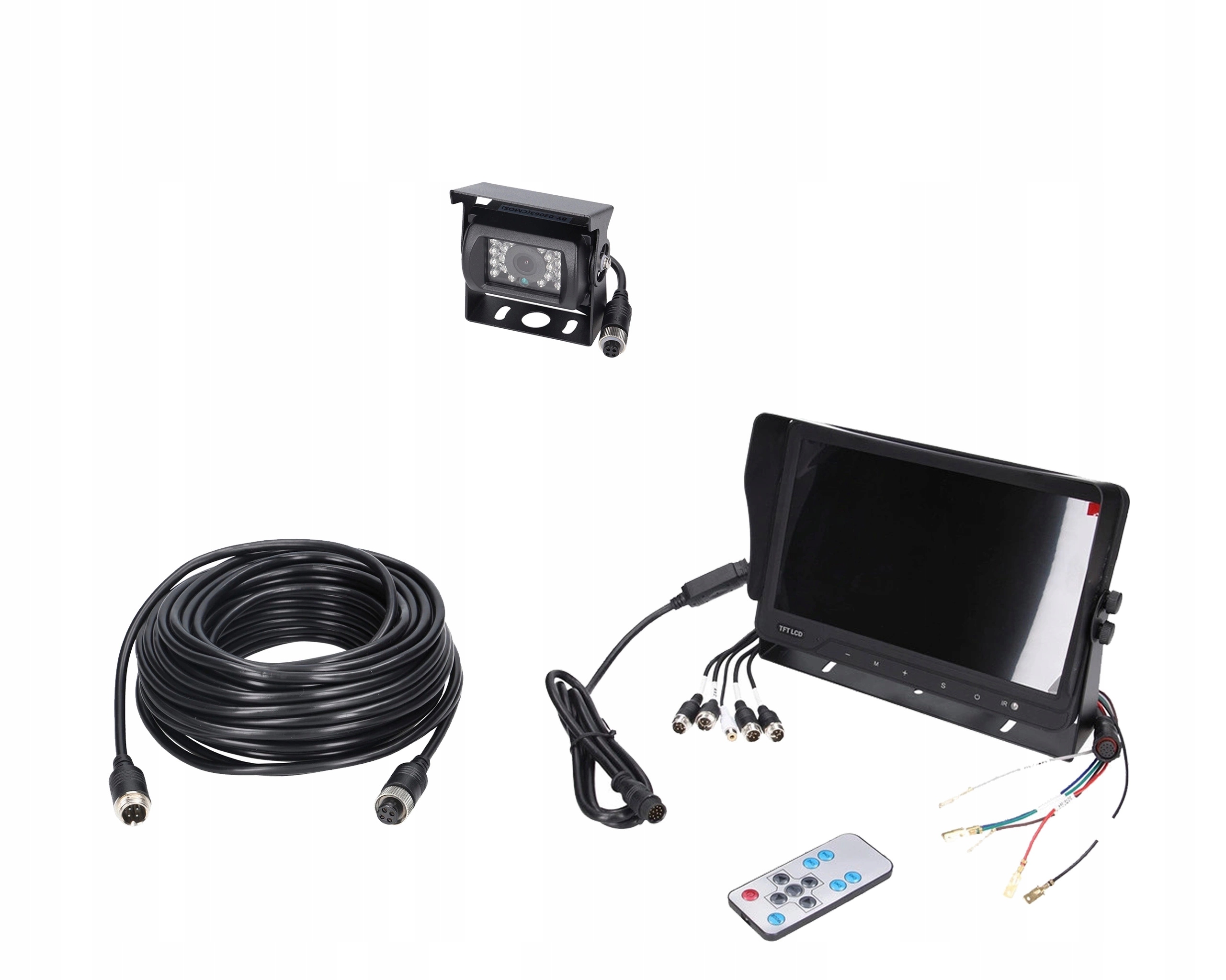 Sada pro monitorování vozidla Hd 10 palců 1 kamera