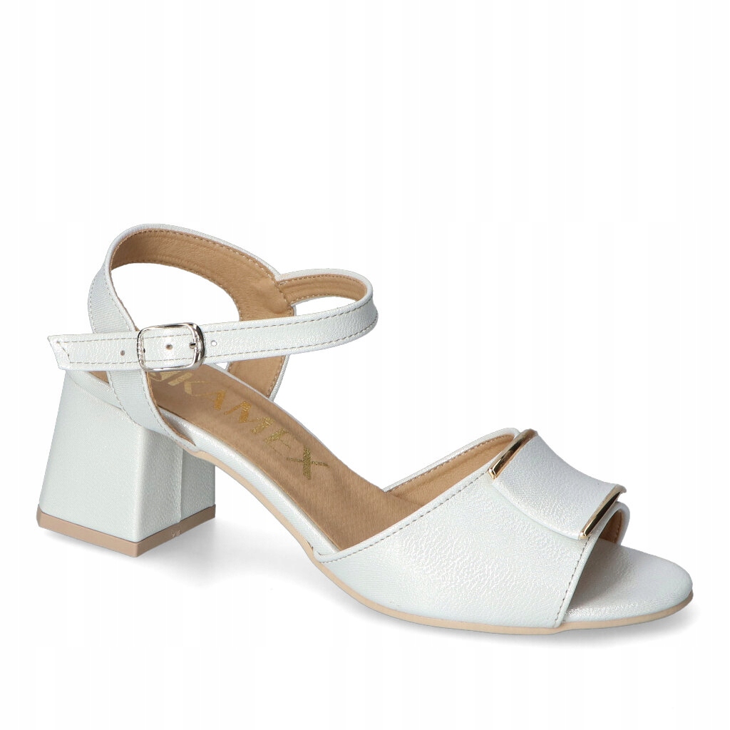 Sandály Kamex-But 59OZ Stříbro Perla 40