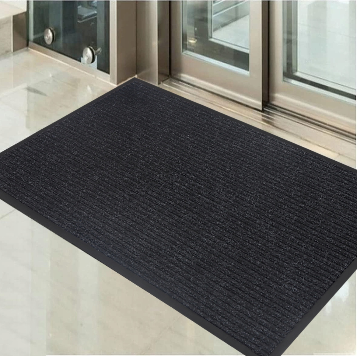 WYCIERACZKA WEJŚCIOWA 120x180 MATA POD DRZWI DO BUTÓW ZEWNĘTRZNA DUŻA BLACK Marka inna